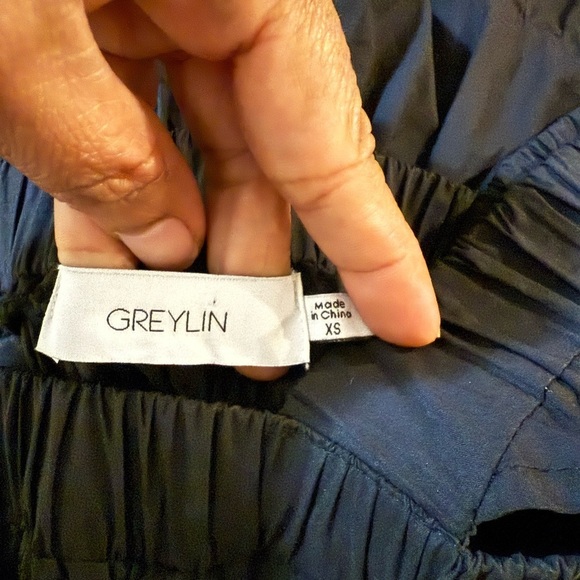 Greylin Black Ruffled Mini Dress - Picture 7 of 9